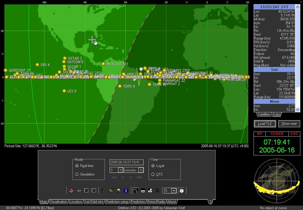 orbitron satellite tracking software